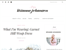 Tablet Screenshot of briannejohanson.com